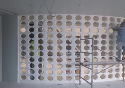 Instalación celosía modelo omega